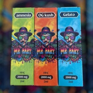 Vape HHC Mr. Bart 2ml - Desechable (Amnesia, OG Kush, Gelato)
